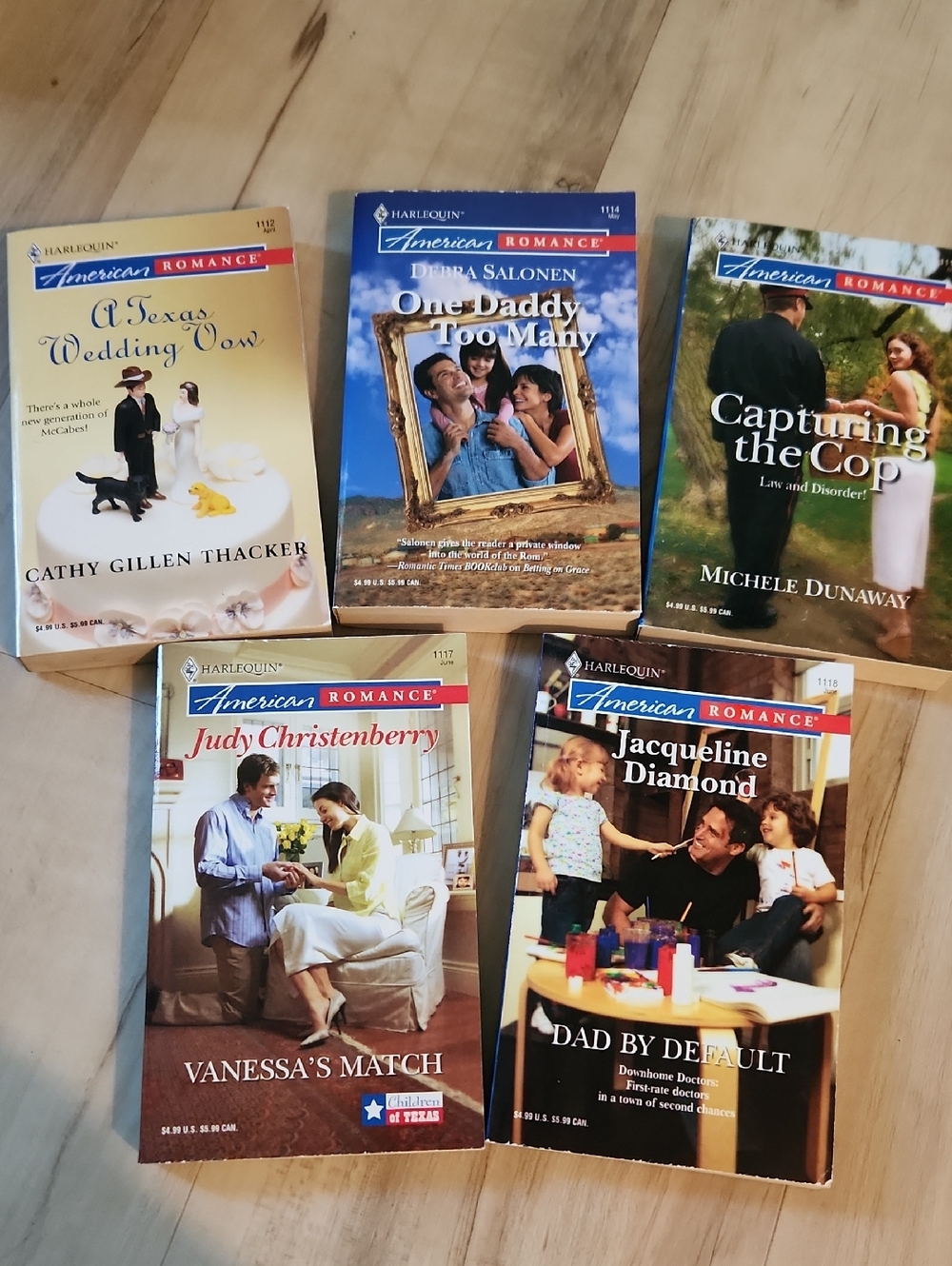 Harlequin American Romance Paperback Novels Lot Of 5